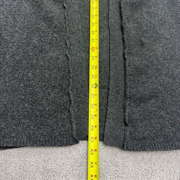 ASOS Design Open Long cardigan Sweater Womens Small Charcoal Gray Knit Casual - Picture 10 of 14